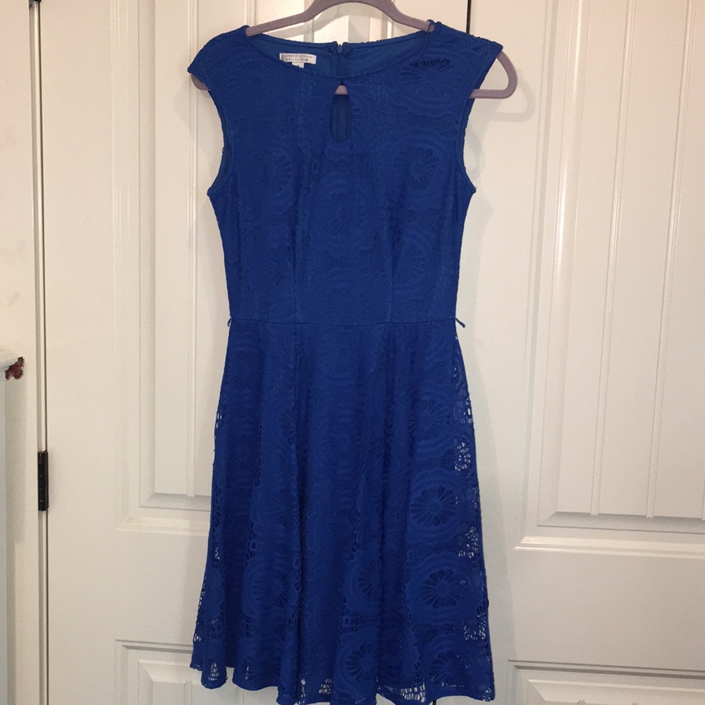 Blue Dress London Style Size 4 with slip